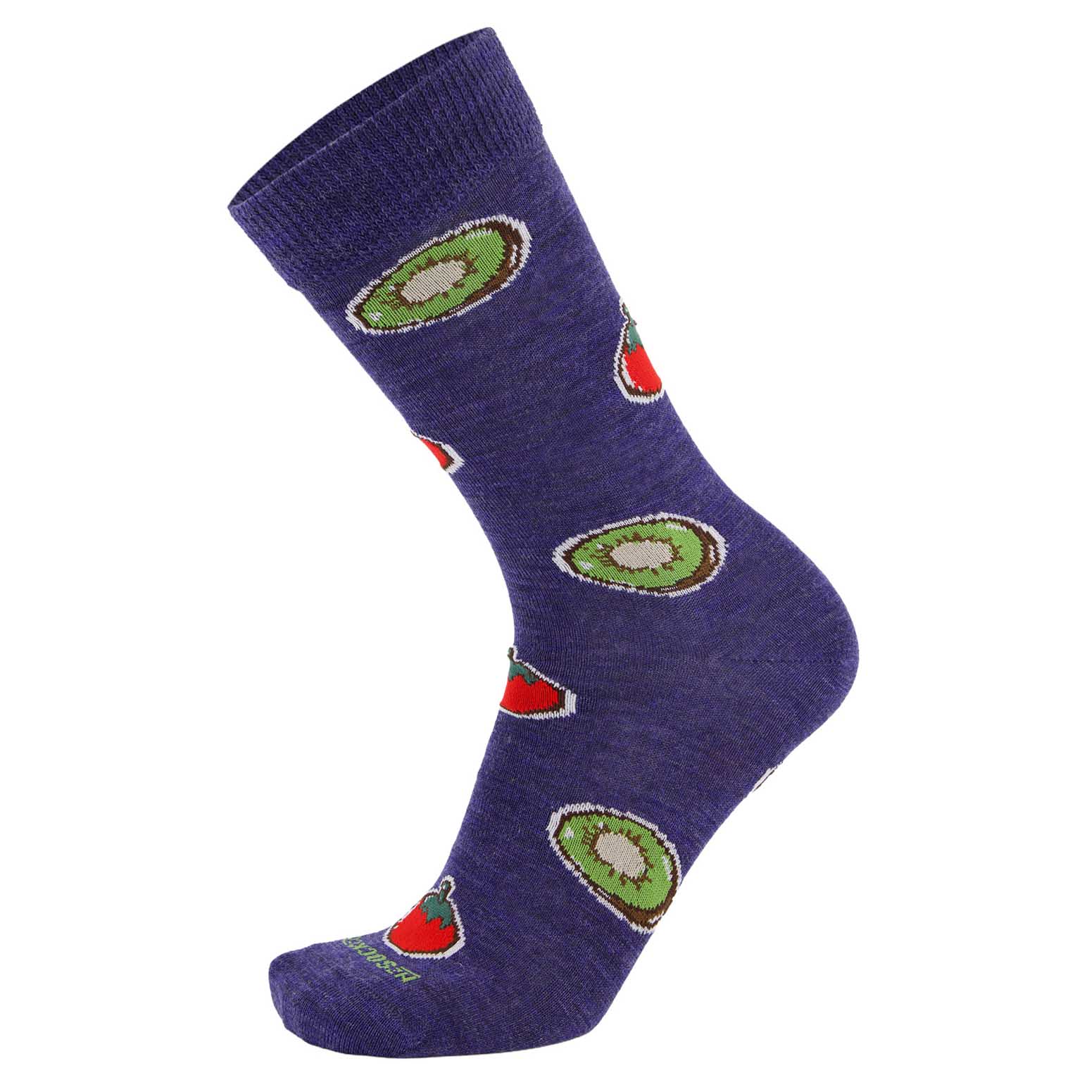 NZ Sock Co Kiwifruit/Tomato Sauce Printed Sock